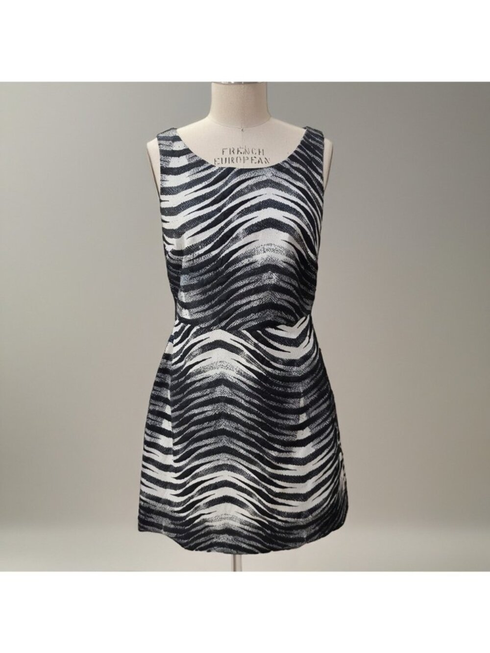 BANANA REPUBLIC NWT Empire-Waist Jacquard Mini Dress Women's Size 10